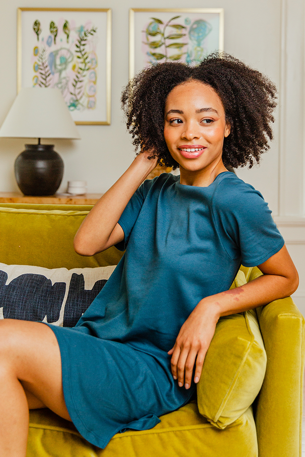 WOMEN'S ORGANIC PIMA COTTON T-SHIRT DRESS
